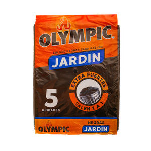 Bolsas Negras para Basura Jardín x 5 - Olympic