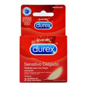 Preservativo Durex Sensitivo Delgado caja x 3