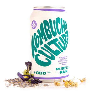 CBD Purple Rain Kombucha Culture (Lavanda, manzanilla, campanita azul y 15 mg de CBD) - 355ml