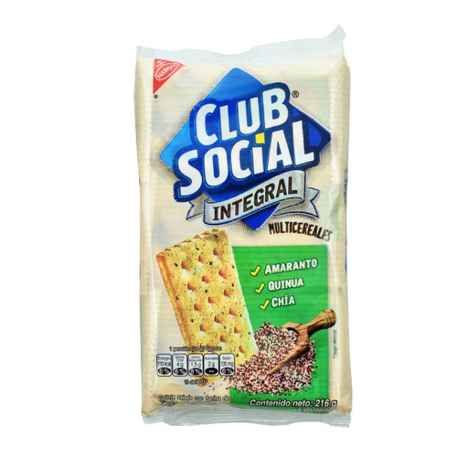 Galletas Club Social Integral - Nabisco - 234 grs