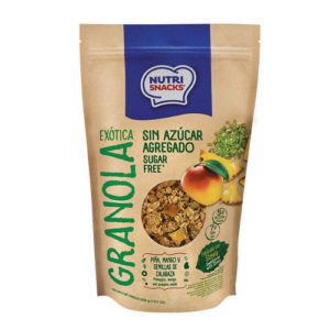 Exotic Granola with Pineapple, Mango and Pumpkin Seeds - NutriSnacks- 300 grs