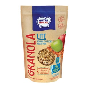 Granola Lite con Manzana, Almendras, Chia y Linaza - NutriSnacks- 300 grs