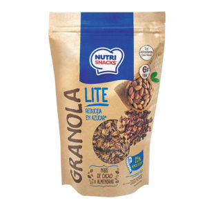 Lite Granola  with Cocoa Nibs and Almonds - NutriSnacks - 300 grs.