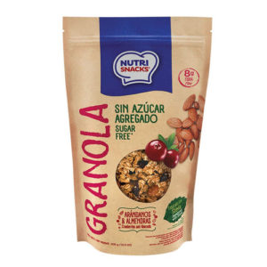 Granola Sin Azúcar con Arándanos y Almendras- NutriSnacks- 300 grs