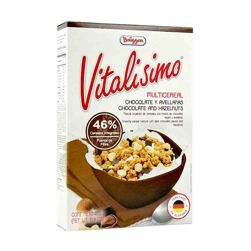 Multicereal Chocolate y Avellanas - Vitalisimo -  450 grs