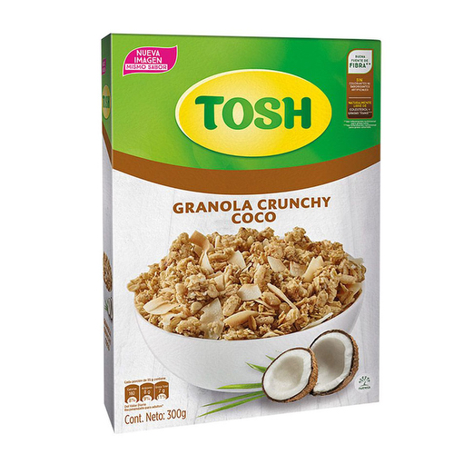 Multicereal Granola Crunchy Coco - Tosh- 300 grs