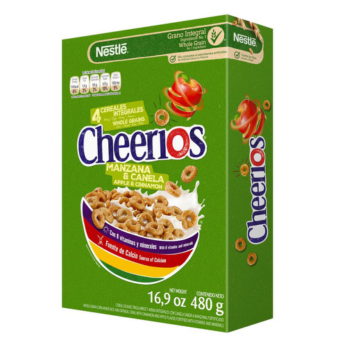 Cereales Cheerios Manzana y Canela - 480 grs