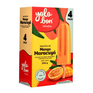 Paletas Mango Maracuyá - Yolobon - 4 unidades