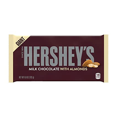Chocolate con Almendras Barra Gigante -  Hersheys  198 grs