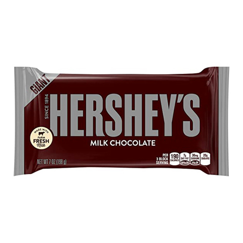 Chocolate con leche Barra Gigante -  Hersheys  198 grs