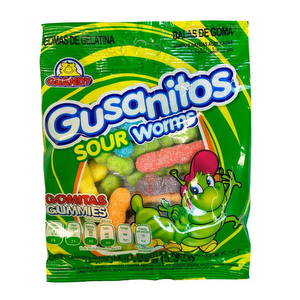 Gomita Gusanito Acido Guandy 100 Gr