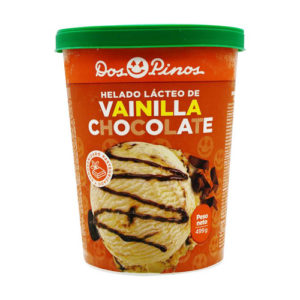 Vanilla &amp; Chocolate Ice Cream - Dos Pinos 499 g