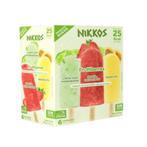 Helado de frutas 100% natural de agua - Nikkos 6 unid