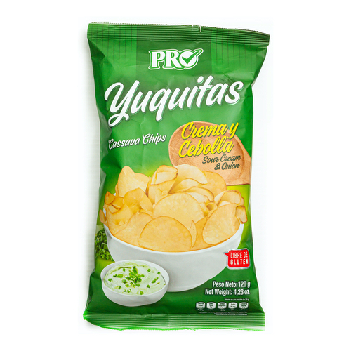 Yuquitas Crema y cebolla - Pro 120 grs