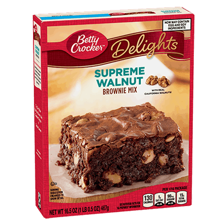 Supreme Walnut Brownie Mix - Betty Crocker 467 grs
