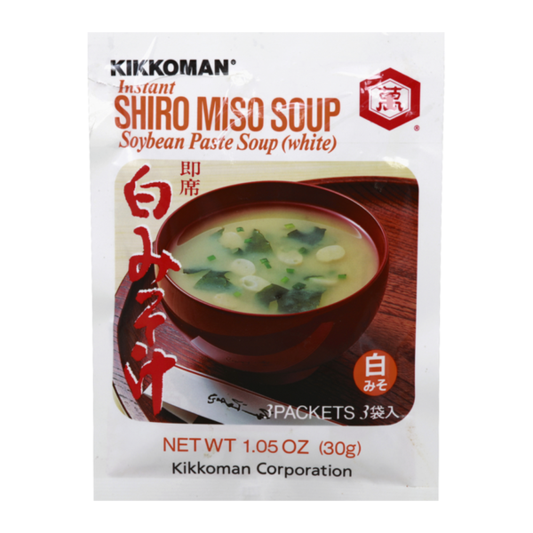 Sopa Instantanea SHIRO Miso x 3 Paq - Kikkoman