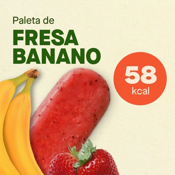Helado Fresa Banano - Ticoleta