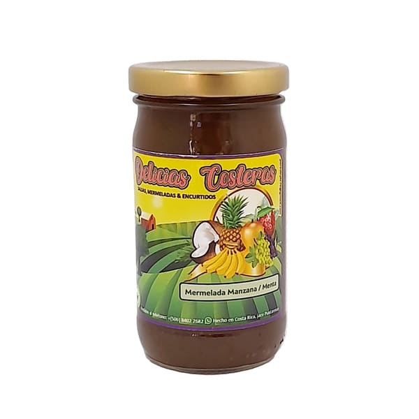 Mermelada de Manzana Menta - 200 grs - Delicias Costeras