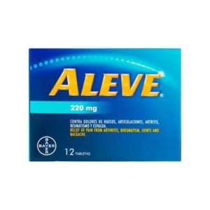 Aleve (Naproxen) 220mg x 12 tablets