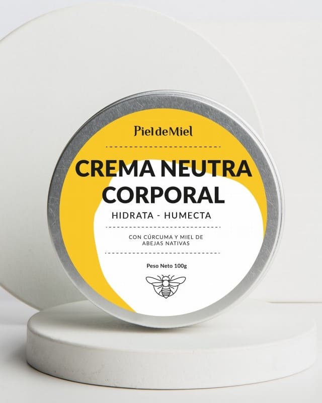 Crema Neutra Corporal - Cúrcuma y Miel - Piel de Miel