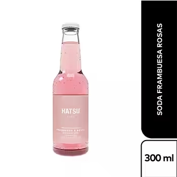 Gaseosa Frambuesa Rosa Hatsu - 300 ml