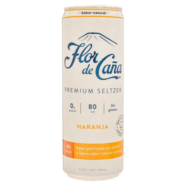 Flor De Caña Hard Seltzer Naranja -355ml