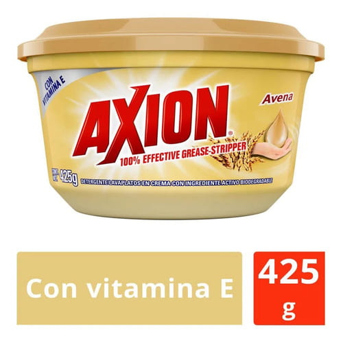 Lavaplatos Axion Toque de Crema Avena y Vitamina E Pasta - 425 g