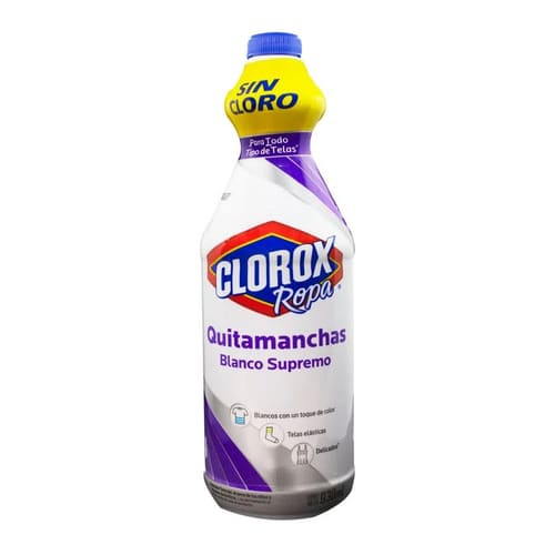 Quitamanchas Clorox Blanco Supremo Botella - 930ml