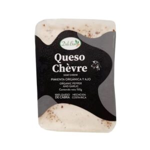Organic Chévre Goat Cheese with Pepper and Garlic - 150 grs - Deli Bon
