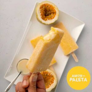 Passion Fruit stuffed with Condensed Milk x 1 - Love on a Stick