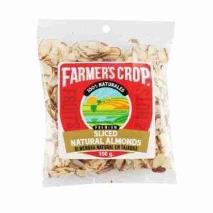 Sliced natural almonds Farmers Crop 100g